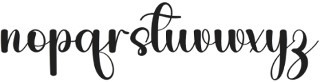 Sweet Girly Regular otf (400) Font LOWERCASE
