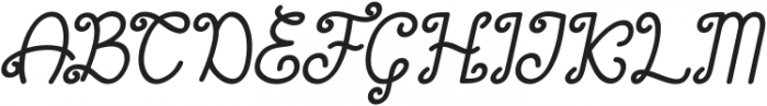 Sweet Gracia Bold Italic otf (700) Font UPPERCASE