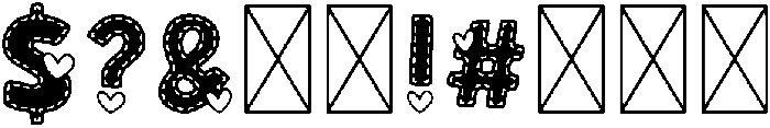 Sweet Heart Regular otf (400) Font OTHER CHARS