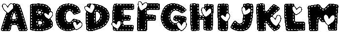Sweet Heart Regular otf (400) Font UPPERCASE