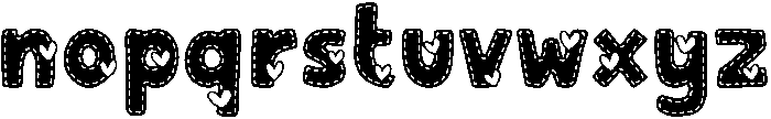 Sweet Heart Regular otf (400) Font LOWERCASE