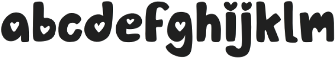 Sweet Heart Regular otf (400) Font LOWERCASE