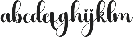 Sweet Monica-Regular otf (400) Font LOWERCASE