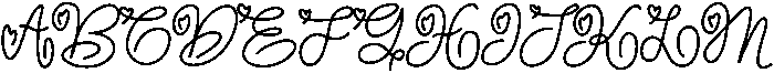 Sweet Promise Regular otf (400) Font UPPERCASE
