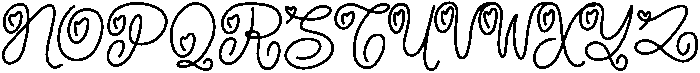 Sweet Promise Regular otf (400) Font UPPERCASE