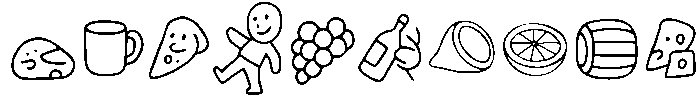 Sweet Roast Line art otf (400) Font OTHER CHARS