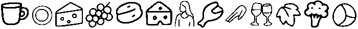 Sweet Roast Line art otf (400) Font LOWERCASE