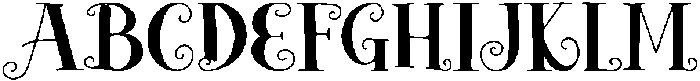 Sweet Swirl Regular otf (400) Font UPPERCASE