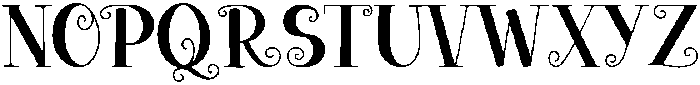 Sweet Swirl Regular otf (400) Font UPPERCASE