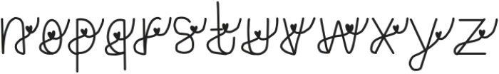 Sweet hunny Regular otf (400) Font LOWERCASE