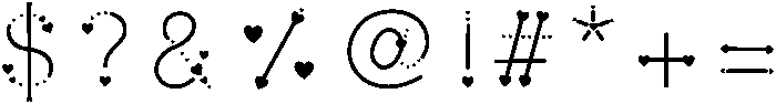 SweetLove otf (400) Font OTHER CHARS