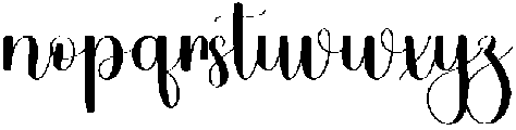 Sweetest Regular otf (400) Font LOWERCASE