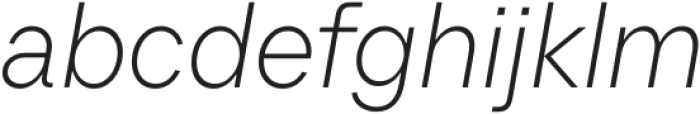 Sweetext ExtraLight Italic otf (200) Font LOWERCASE