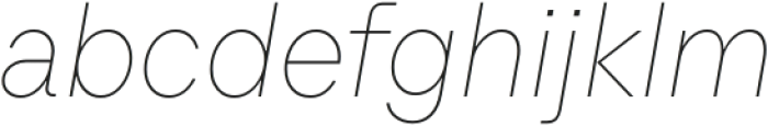 Sweetext Hairline Italic otf (100) Font LOWERCASE