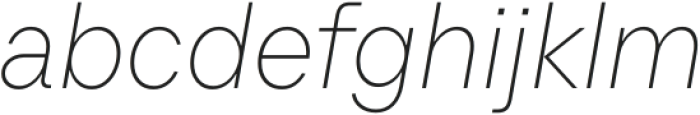 Sweetext Thin Italic otf (100) Font LOWERCASE