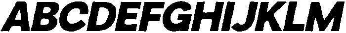 Sweetform Sans Bold It otf (700) Font UPPERCASE