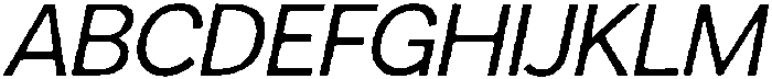 Sweetform Sans It otf (400) Font UPPERCASE