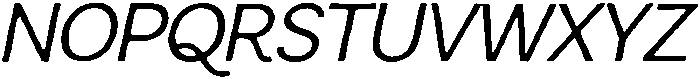 Sweetform Sans It otf (400) Font UPPERCASE