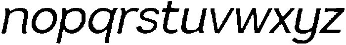 Sweetform Sans It otf (400) Font LOWERCASE