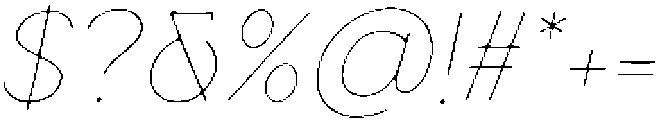 Sweetform Sans Light It otf (300) Font OTHER CHARS