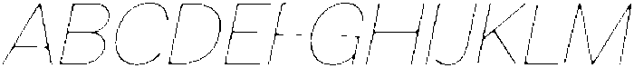 Sweetform Sans Light It otf (300) Font UPPERCASE
