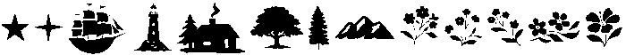 Sweetform Symbols otf (400) Font LOWERCASE