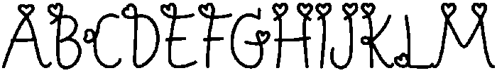 Sweetheart Regular otf (400) Font UPPERCASE