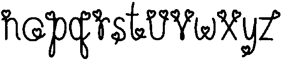 Sweetheart Regular otf (400) Font LOWERCASE