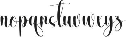Sweety Jasmine Regular otf (400) Font LOWERCASE