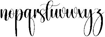 Sweety Regular otf (400) Font LOWERCASE