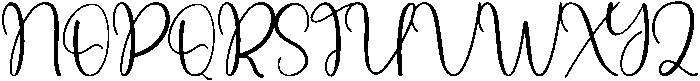 Sweety Regular otf (400) Font UPPERCASE