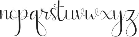 Sweetyhearts Regular otf (400) Font LOWERCASE