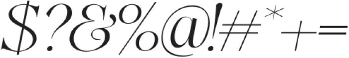 SwilyBright-Italic otf (400) Font OTHER CHARS