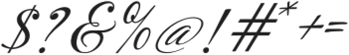 Swirly Italic otf (400) Font OTHER CHARS