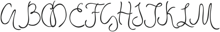SwirlyLetters Script otf (400) Font UPPERCASE