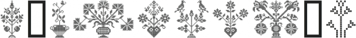 Swiss Folk Ornaments Floral ttf (400) Font OTHER CHARS