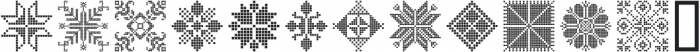 Swiss Folk Ornaments Geometric ttf (400) Font UPPERCASE