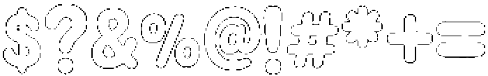 Swisy Outline otf (400) Font OTHER CHARS