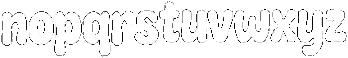 Swisy Outline otf (400) Font LOWERCASE