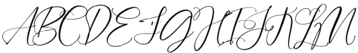 Swallowtail Script Font UPPERCASE