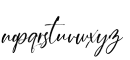 Swallowtail Script Font LOWERCASE