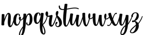 Sweetness Script Regular Font LOWERCASE