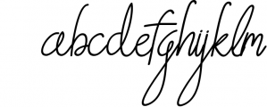 Sweet Petunia Handwritten Script Font LOWERCASE
