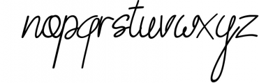 Sweet Petunia Handwritten Script Font LOWERCASE