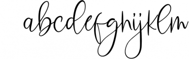 Sweettea - Signature Script Font LOWERCASE