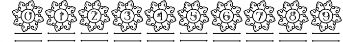 Swirly Mandala Monogram Font 1 Font OTHER CHARS