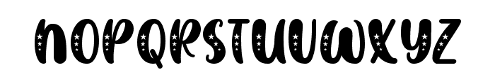 SWEET DUCK Personal Use ONly Stars Font UPPERCASE
