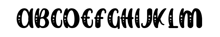 SWEET DUCK Personal Use ONly Stars Font LOWERCASE