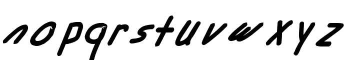 Swabby Bold Italic Font LOWERCASE