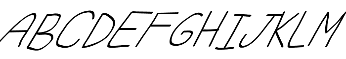 Swabby Condensed Regular Italic Font UPPERCASE